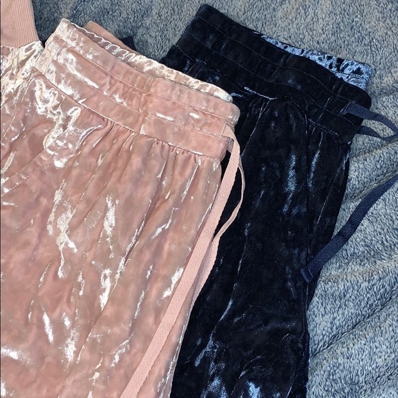 Velvet Joggers - Picture 1 of 7